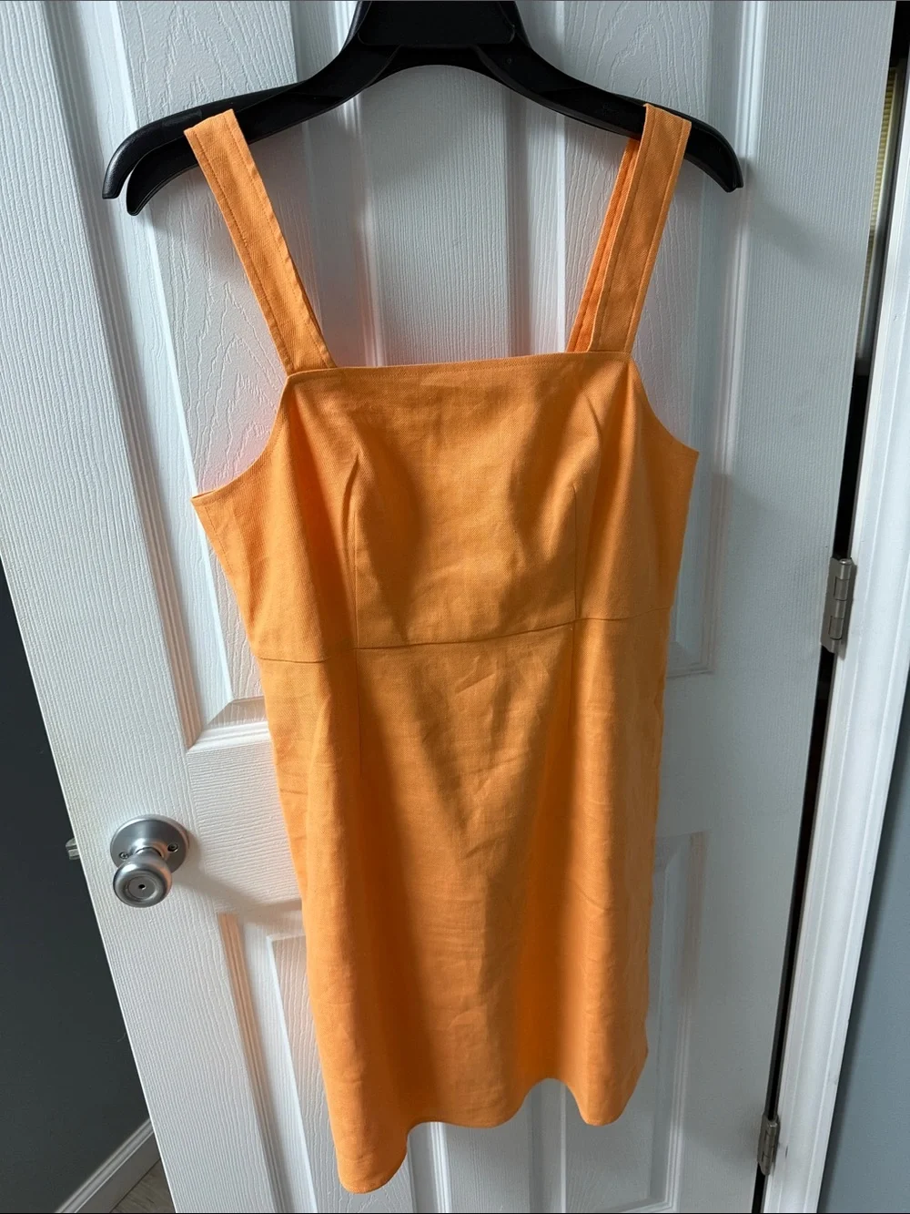 NWT Women's J. Crew Square Neck Orange Dress